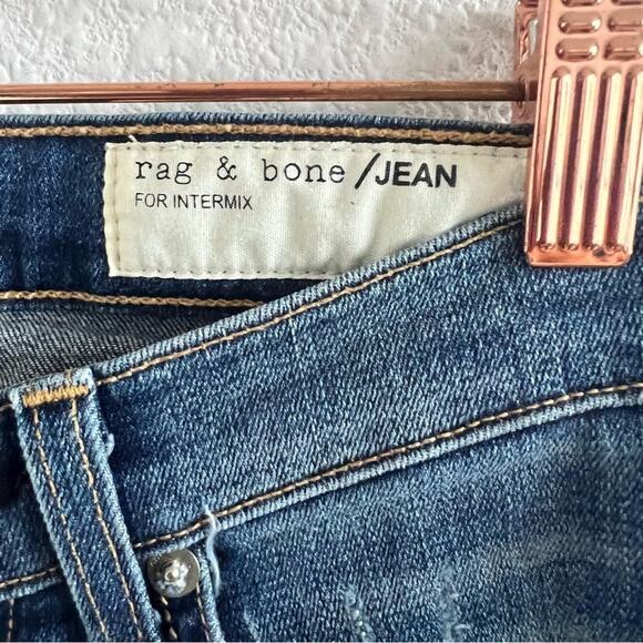 Rag & Bone x Intermix Capri Distressed Jeans Denim 25 - Picture 12 of 15